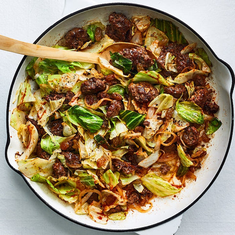 Stir-Fry Beef and Cabbage