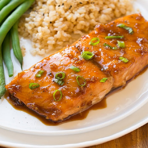 Maple Soy Glazed Salmon