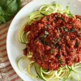 Zucchini Noodles Bolognese